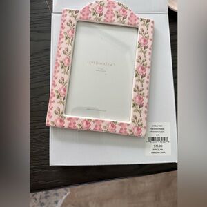 Nib loveshackfancy photo frame in pink heirloom macaroon